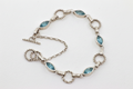 Eye of the Storm Bracelet - Sterling Silver and Swiss Blue Topaz