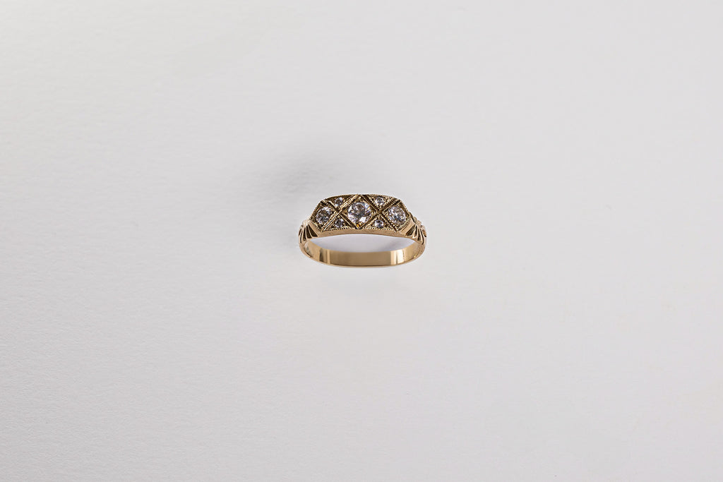 The Pleiades Ring - 9ct Gold & Diamond