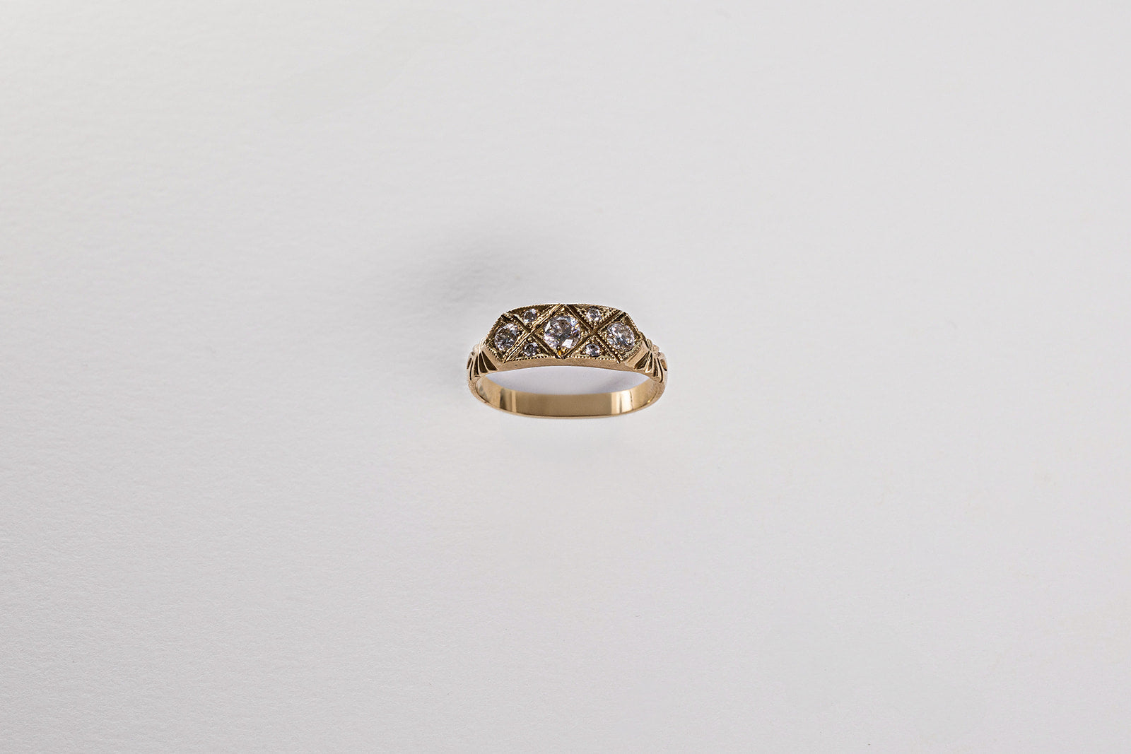 The Pleiades Ring - 9ct Gold & Diamond
