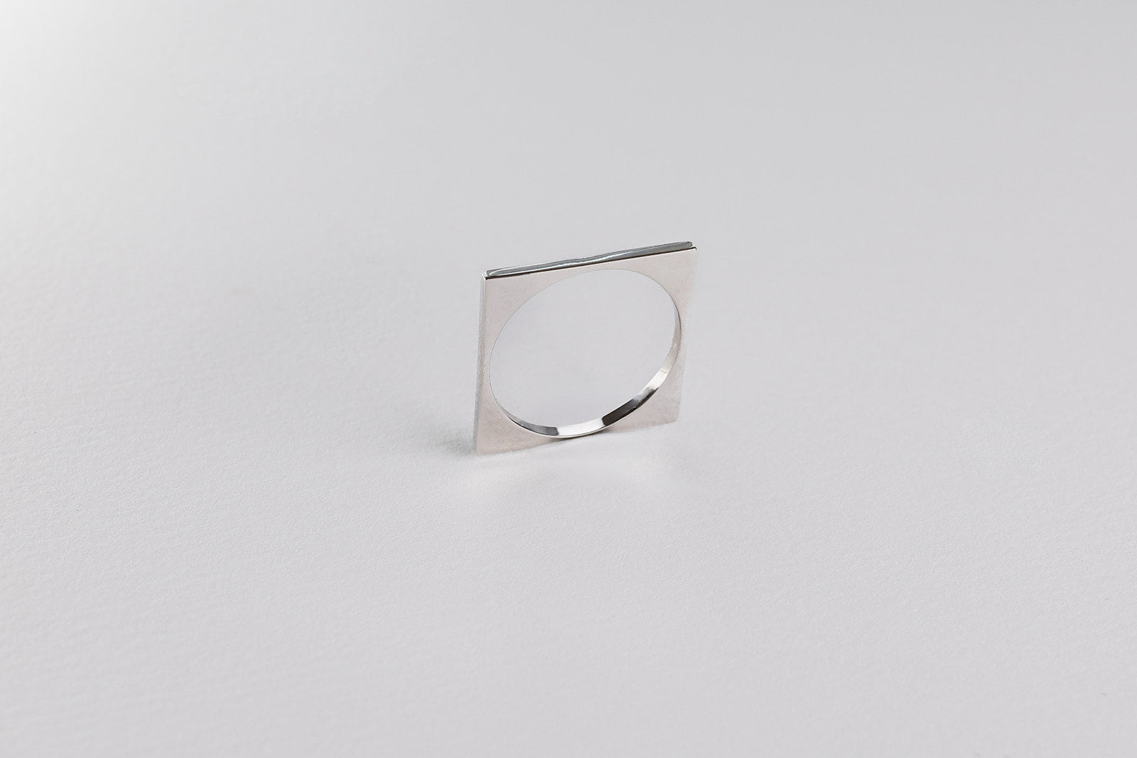 Delicate Square Ring - Sterling Silver