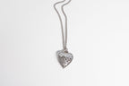 Woven Heart Necklace - Sterling Silver