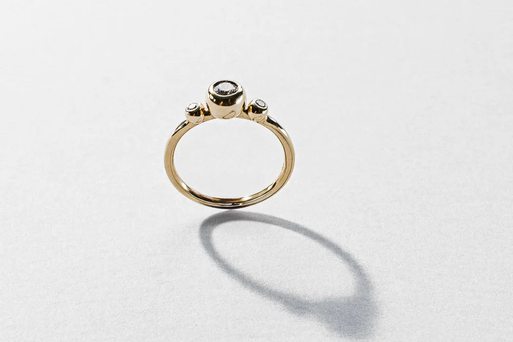 Alpha Centauri Ring - 9ct Gold and Diamond