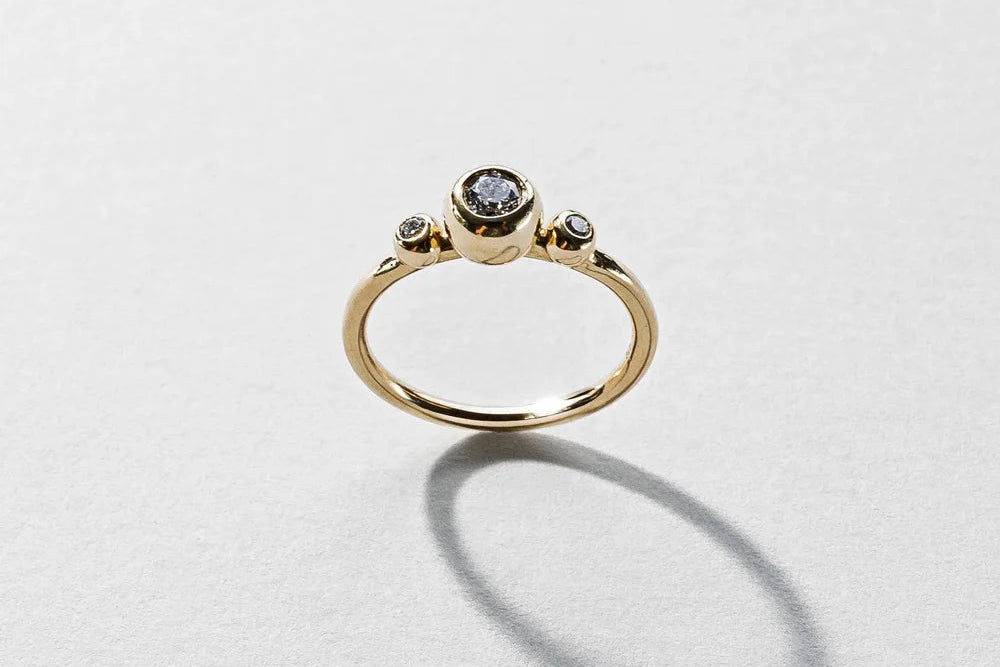 Alpha Centauri Ring - 9ct Gold and Diamond