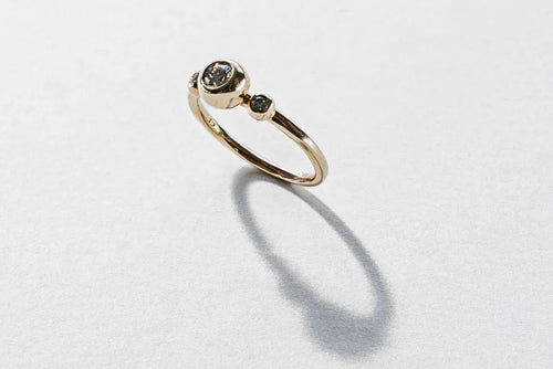 Alpha Centauri Ring - 9ct Gold and Diamond