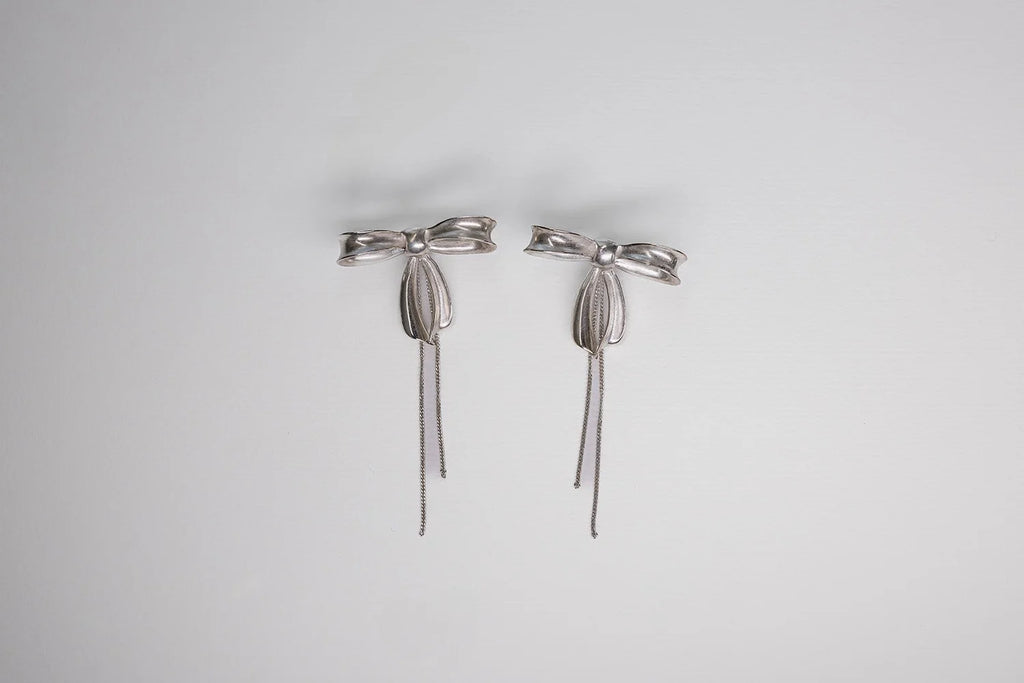 Bow-lo Earrings - Sterling Silver
