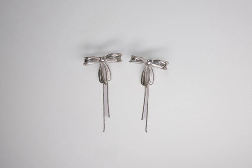 Bow-lo Earrings - Sterling Silver