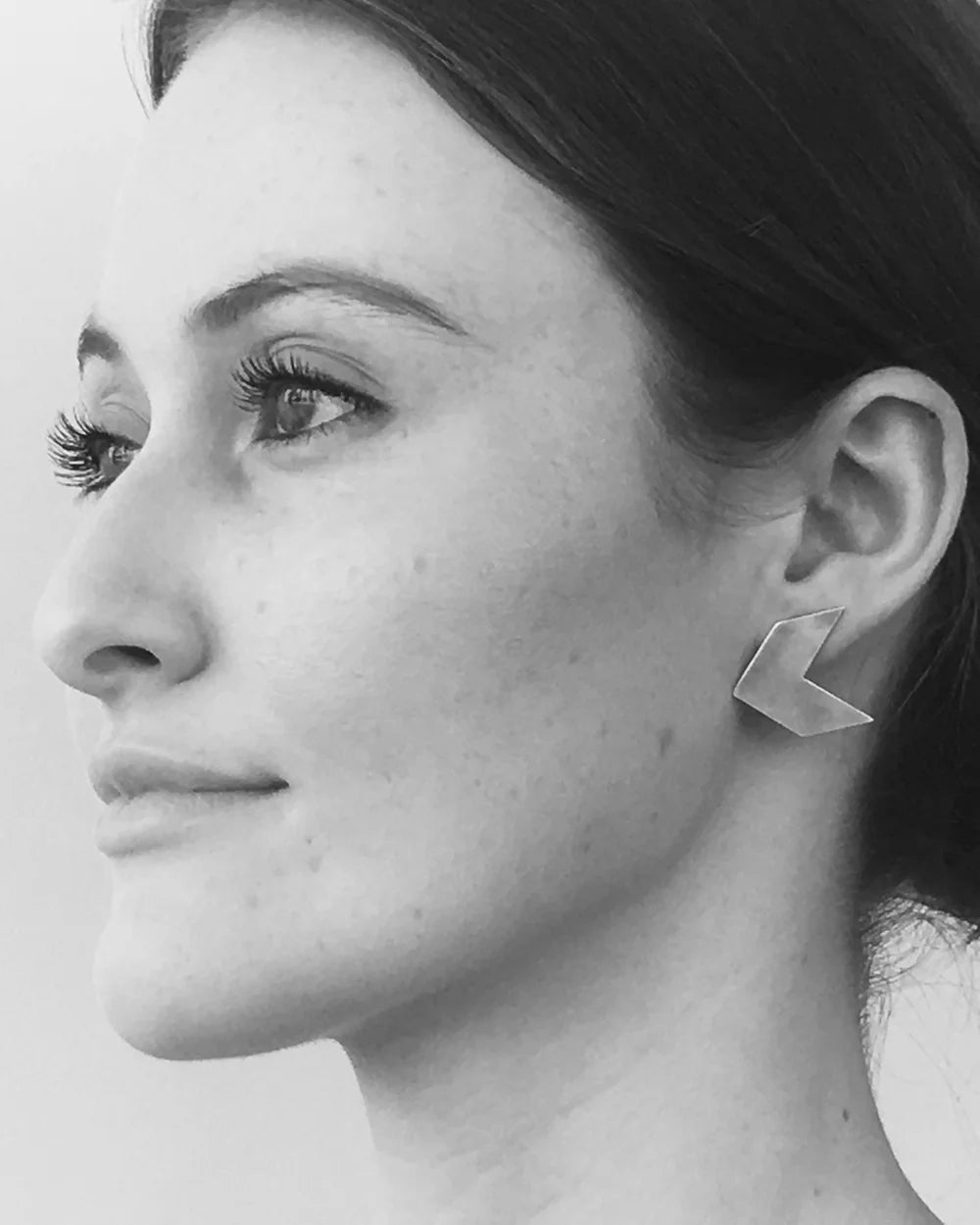 Chevron Earrings - Sterling Silver