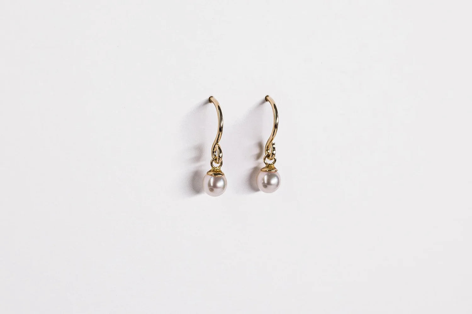 Classic Pearl Drop Earrings (Small) - 9ct Gold & Akoya Pearl