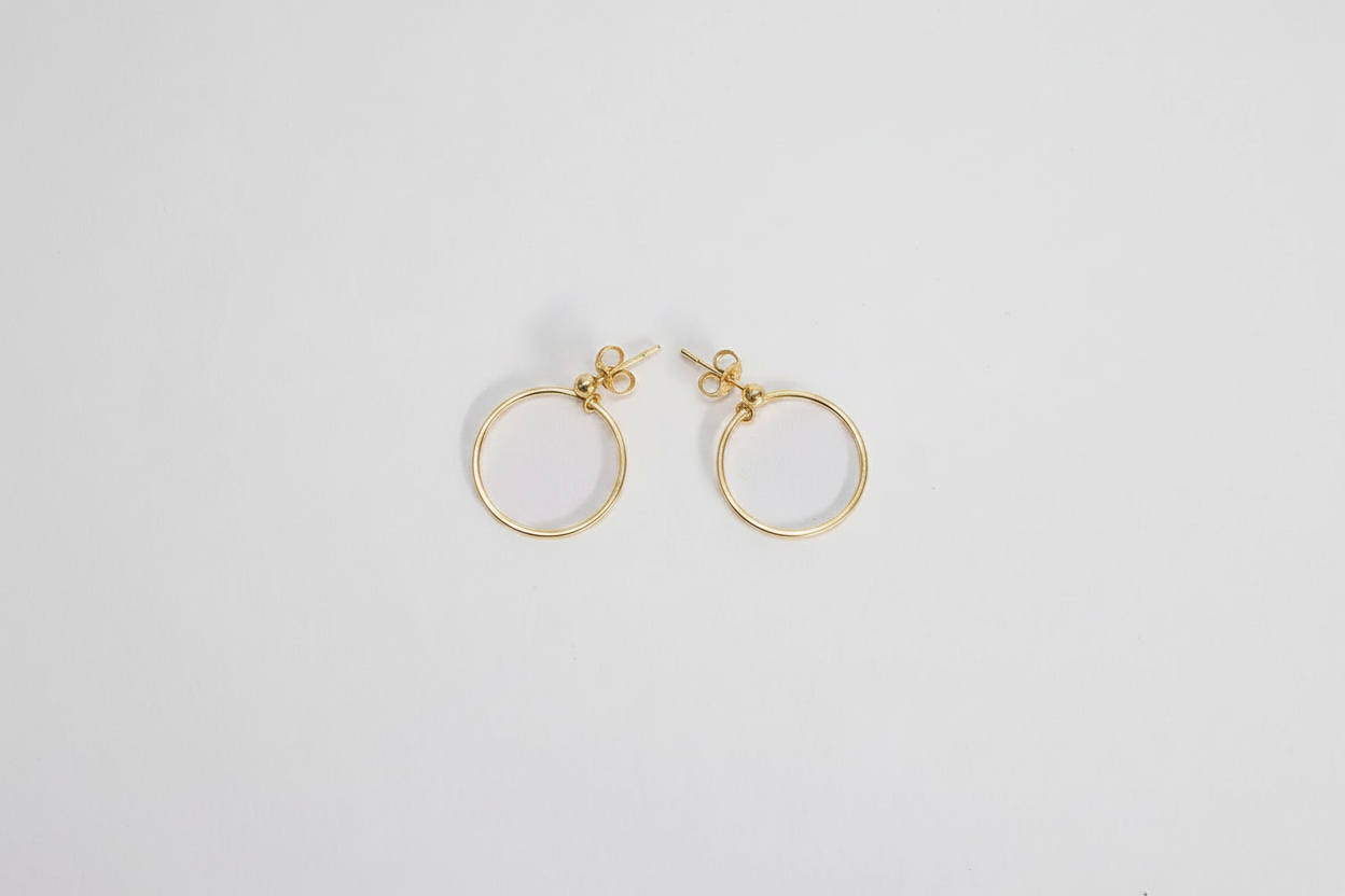 Delicate Hoop Earrings - 9ct Gold