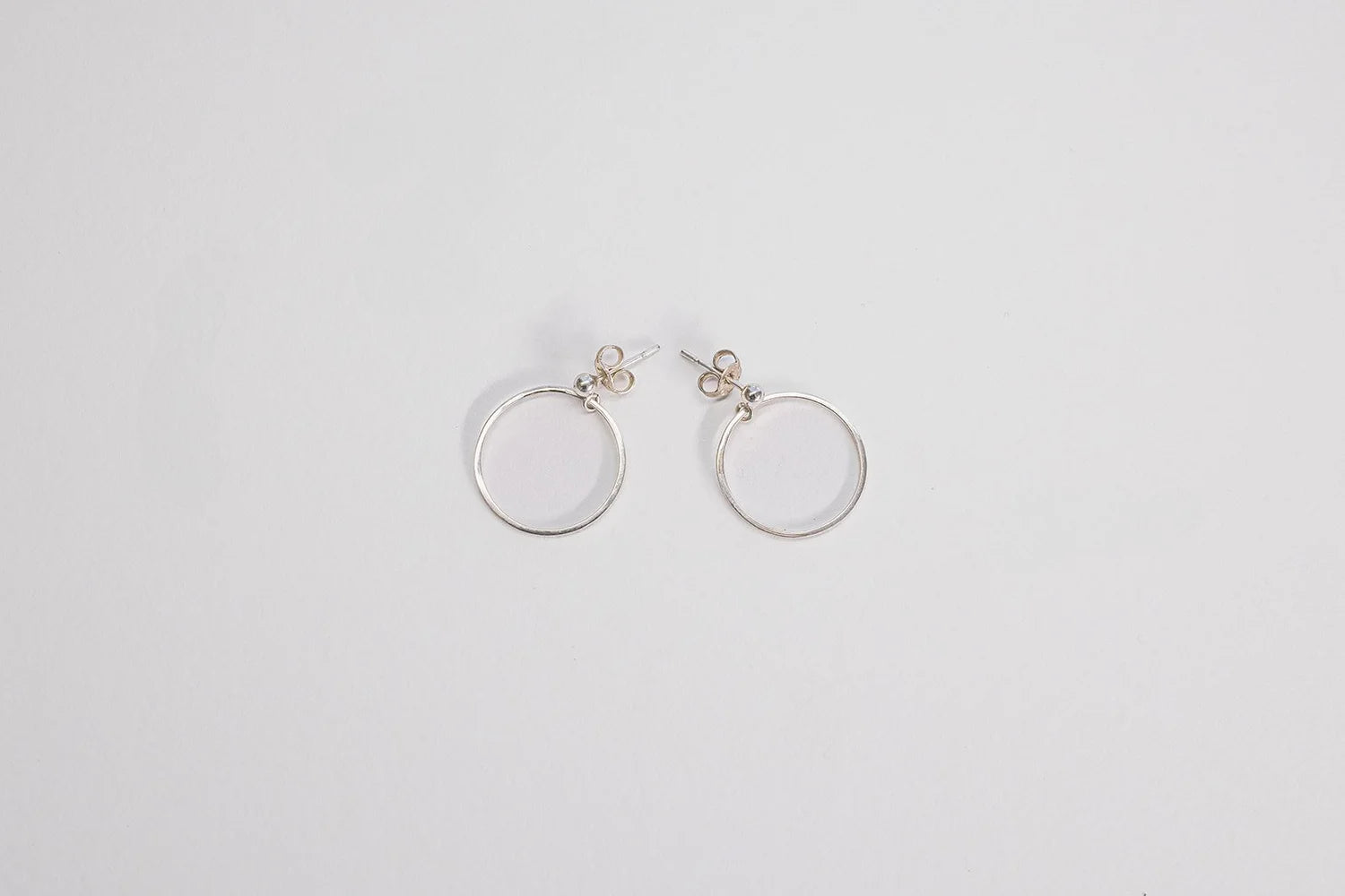 Delicate Hoop Earrings - Sterling Silver