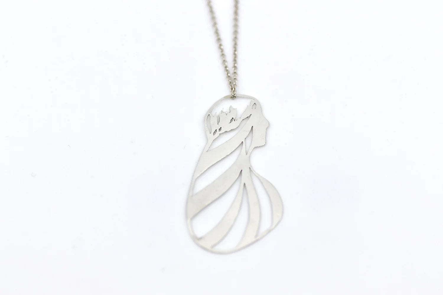 Flax Maiden Necklace - Sterling Silver
