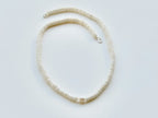 White Heishi Shell & Freshwater Pearl Necklace