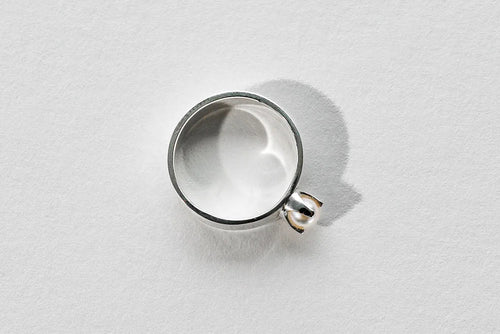 Akoya Pearl Ring - Sterling Silver and Akoya Pearl