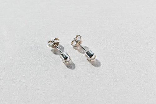 Akoya Pearl Stud Earrings - Sterling Silver & Akoya Pearl
