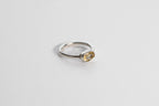 Oval Solitaire Ring - Sterling Silver and Citrine
