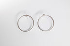 Sol Hoop Stud Earrings - Sterling Silver