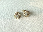 Solara Stud Earrings - 9ct Gold & Diamond