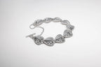 Woven Heart Bracelet - Sterling Silver